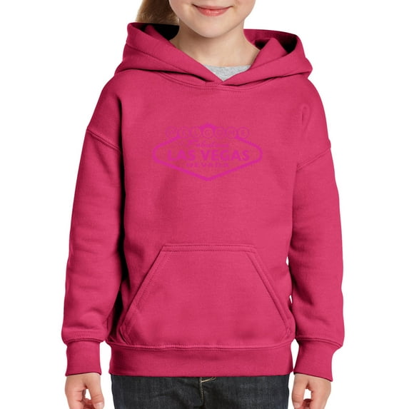IWPF - Big Girls Hoodies and Sweatshirts, up to Big Girls Size 24 - Welcome to Las Vegas Nevada