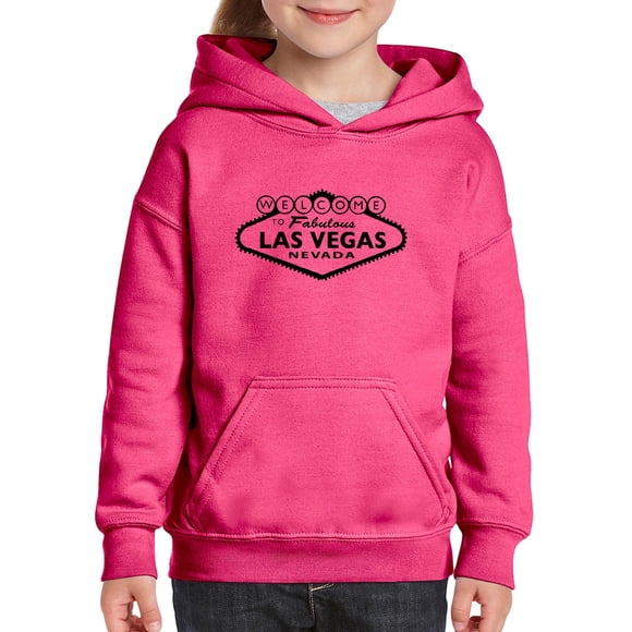 IWPF - Big Girls Hoodies and Sweatshirts, up to Big Girls Size 24 - Welcome to Las Vegas Nevada