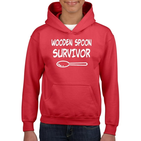 IWPF - Big Girls Hoodies and Sweatshirts, up to Big Girls Size 24 - Wooden Spoon Survivor