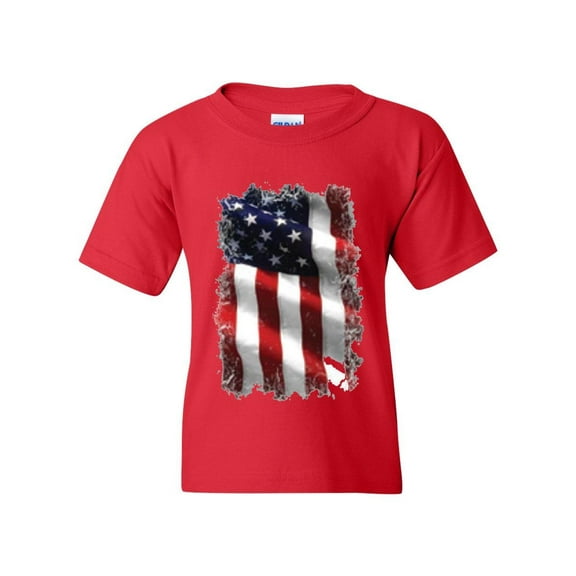 IWPF - Big Girls T-Shirts and Tank Tops - American Flag 4th of July