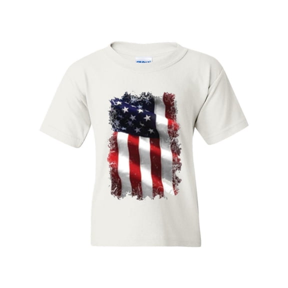 IWPF - Big Girls T-Shirts and Tank Tops - American Flag 4th of July