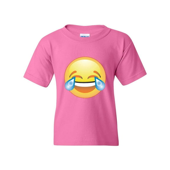 IWPF - Big Girls T-Shirts and Tank Tops - Emoji Laughing Tears