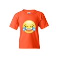 thumbnail image 1 of IWPF - Big Girls T-Shirts and Tank Tops - Emoji Laughing Tears, 1 of 5