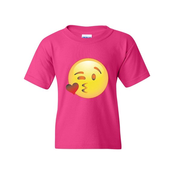 IWPF - Big Girls T-Shirts and Tank Tops - Emoji Winky Face