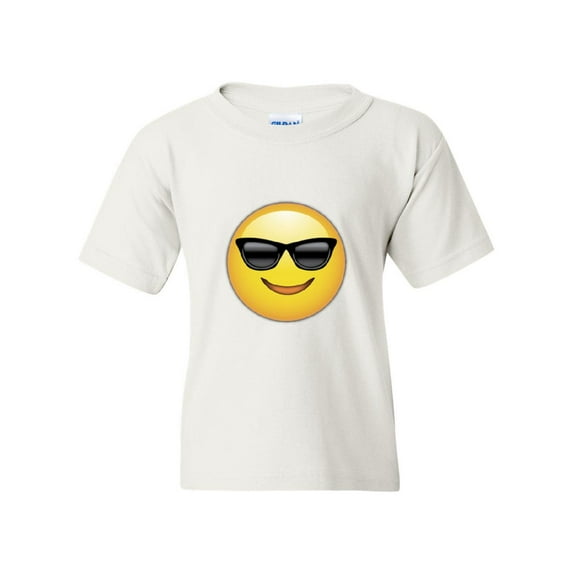 IWPF - Big Girls T-Shirts and Tank Tops - Emoji with Sunglasses