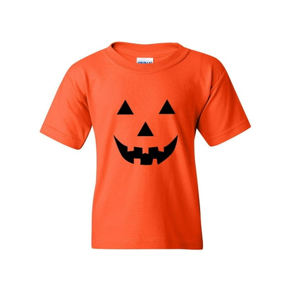 IWPF - Big Girls T-Shirts and Tank Tops - Halloween Costume Pumpkin Face
