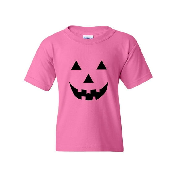 IWPF - Big Girls T-Shirts and Tank Tops - Halloween Costume Pumpkin Face