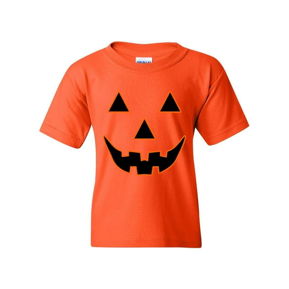 IWPF - Big Girls T-Shirts and Tank Tops - Halloween Costume Pumpkin Face