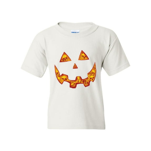 IWPF - Big Girls T-Shirts and Tank Tops - Halloween Costume Pumpkin Face