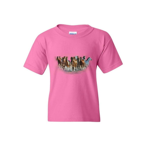 IWPF - Big Girls T-Shirts and Tank Tops - Horses Herd