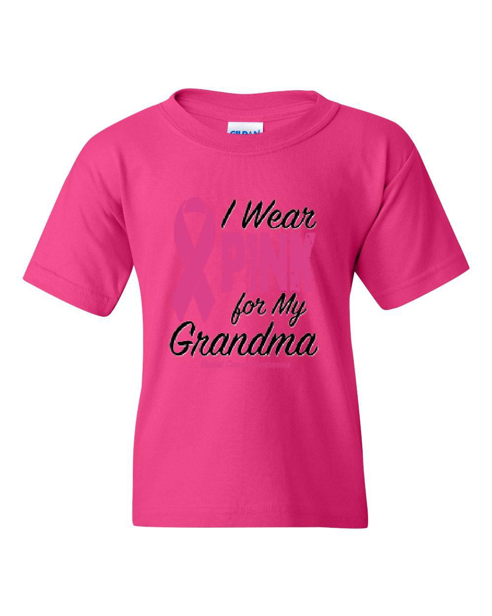 IWPF - Big Girls T-Shirts and Tank Tops - I Wear Pink For My Grandma ...