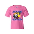 thumbnail image 1 of IWPF - Big Girls T-Shirts and Tank Tops - Jesus Saves Hockey Goalie, 1 of 5