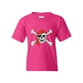 thumbnail image 1 of IWPF - Big Girls T-Shirts and Tank Tops - Jolly Roger Skull & Crossbones, 1 of 5