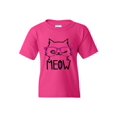 thumbnail image 1 of IWPF - Big Girls T-Shirts and Tank Tops - Meow Cute Cat Kitty, 1 of 5
