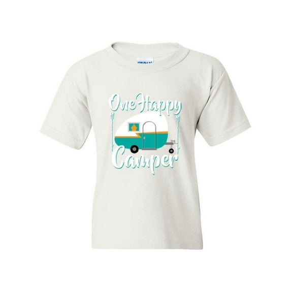 IWPF - Big Girls T-Shirts and Tank Tops - ONE HAPPY CAMPER