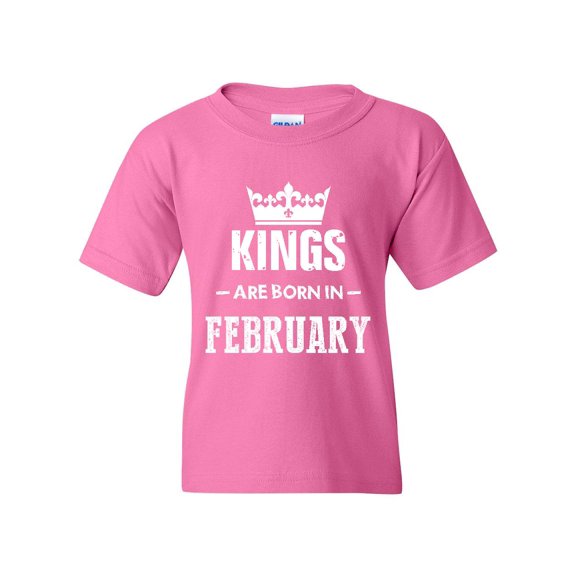IWPF - Big Girls T-Shirts and Tank Tops - Birthday Gift Kings Are Born In February