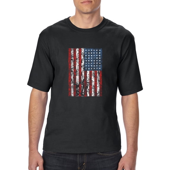IWPF - Big Men's T-Shirt - American Flag 4th of July