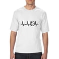 thumbnail image 1 of IWPF - Big Men's T-Shirt - Basketball Heartbeat, 1 of 5