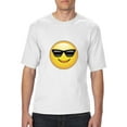 thumbnail image 1 of IWPF - Big Men's T-Shirt - Emoji with Sunglasses, 1 of 5
