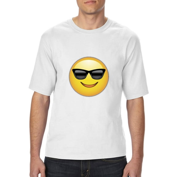 IWPF - Big Men's T-Shirt - Emoji with Sunglasses