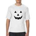 thumbnail image 1 of IWPF - Big Men's T-Shirt - Halloween Costume Pumpkin Face, 1 of 5