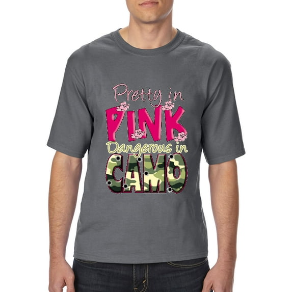 IWPF - Big Men's T-Shirt - Pretty in Pink Dangerous in Camo