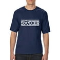 thumbnail image 1 of IWPF - Big Men's T-Shirt, up to Tall Size 3XLT - Soccer With Ball, 1 of 5