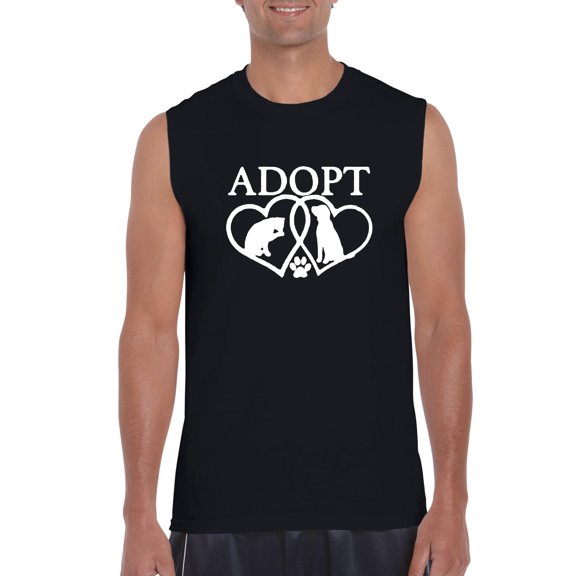 IWPF - Men's Graphic T-Shirt Sleeveless - Adopt Animal Rescue