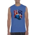 thumbnail image 1 of IWPF - Men's Graphic T-Shirt Sleeveless - American Flag 4th of July, 1 of 5