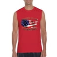 thumbnail image 1 of IWPF - Men's Graphic T-Shirt Sleeveless - American Proud To Be US Flag, 1 of 5