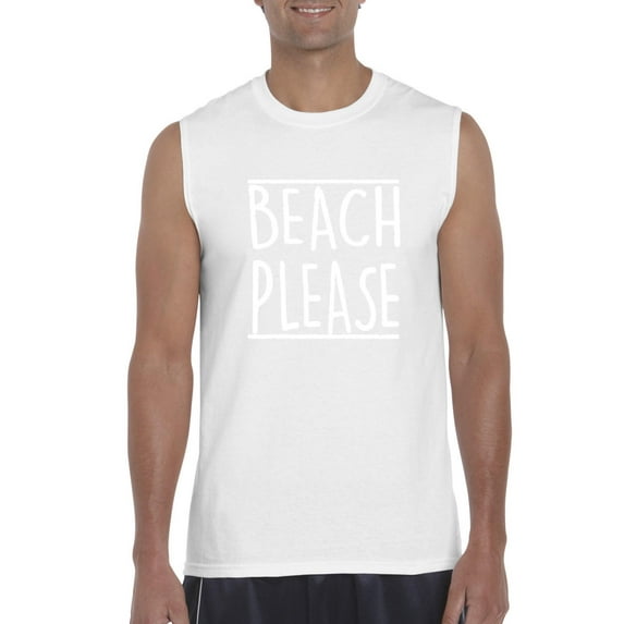 IWPF - Men's Graphic T-Shirt Sleeveless - Beach Please