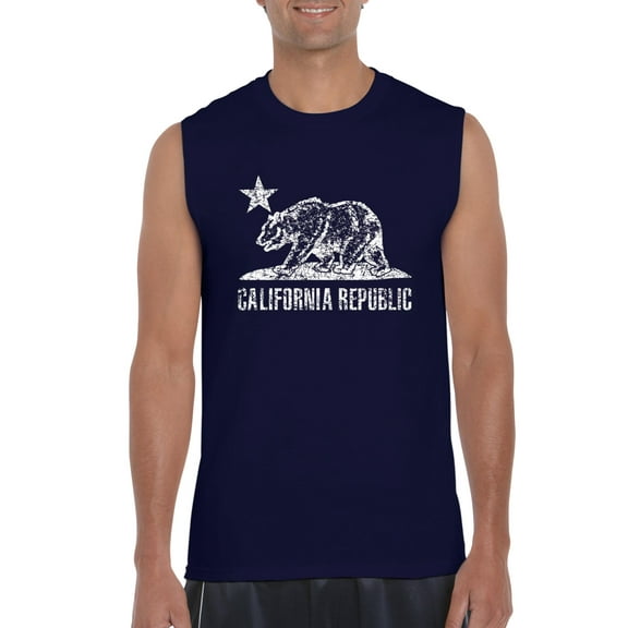IWPF - Men's Graphic T-Shirt Sleeveless - California Bear