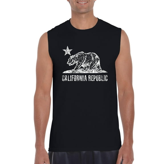 IWPF - Men's Graphic T-Shirt Sleeveless - California Bear