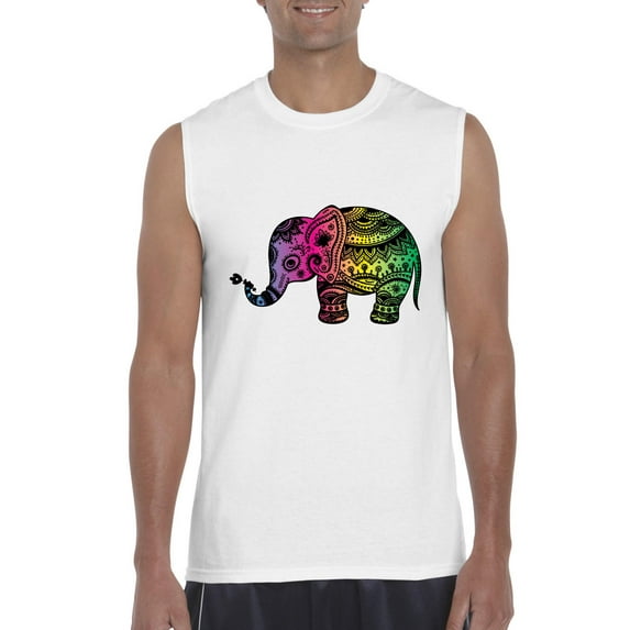 IWPF - Men's Graphic T-Shirt Sleeveless - Elephant