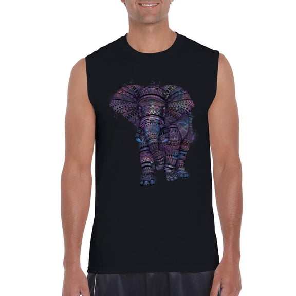 IWPF - Men's Graphic T-Shirt Sleeveless - Elephant
