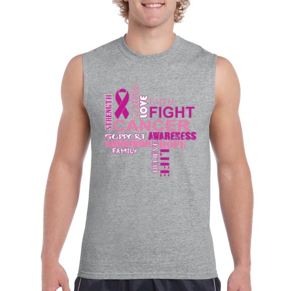 IWPF - Men's Graphic T-Shirt Sleeveless - Fight Breast Cancer