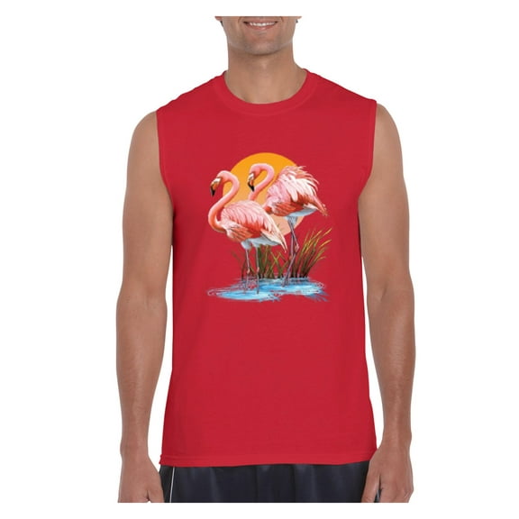 IWPF - Men's Graphic T-Shirt Sleeveless - Flamingo