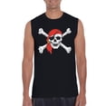 thumbnail image 1 of IWPF - Men's Graphic T-Shirt Sleeveless - Jolly Roger Skull & Crossbones, 1 of 5