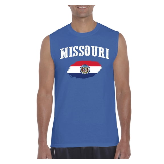 IWPF - Men's Graphic T-Shirt Sleeveless - Missouri Flag