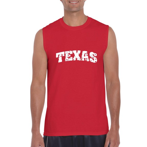 IWPF - Men's Graphic T-Shirt Sleeveless - Texas Flag