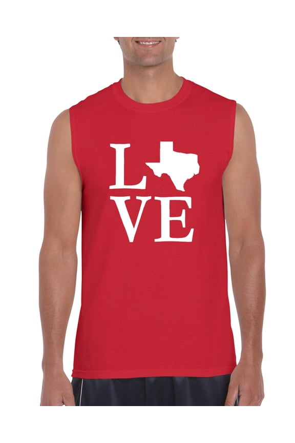 - Men's Graphic T-Shirt Sleeveless - Texas Flag