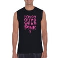thumbnail image 1 of IWPF - Men's Graphic T-Shirt Sleeveless - Tough Guys Wear Pink Cancer, 1 of 5