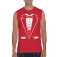 thumbnail image 1 of IWPF - Men's Graphic T-Shirt Sleeveless - Tuxedo Prom Costume, 1 of 5