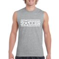 thumbnail image 1 of IWPF - Men's Graphic T-Shirt Sleeveless, up to Men Size 3XL - Soccer With Ball, 1 of 2