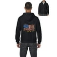 thumbnail image 1 of IWPF - Men's Sweatshirt Full-Zip Pullover - American Flag USA in Gold, 1 of 5