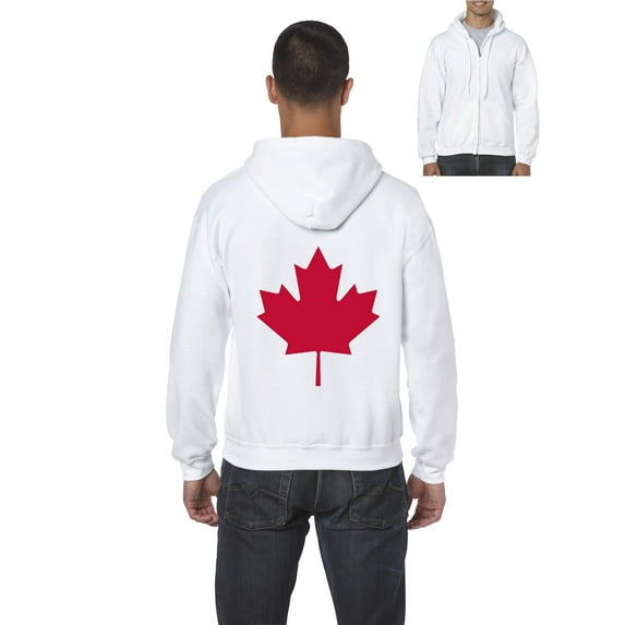 IWPF - Men's Sweatshirt Full-Zip Pullover - Canada Leaf