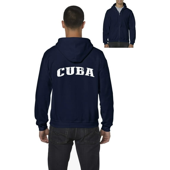 IWPF - Men's Sweatshirt Full-Zip Pullover - Cuba