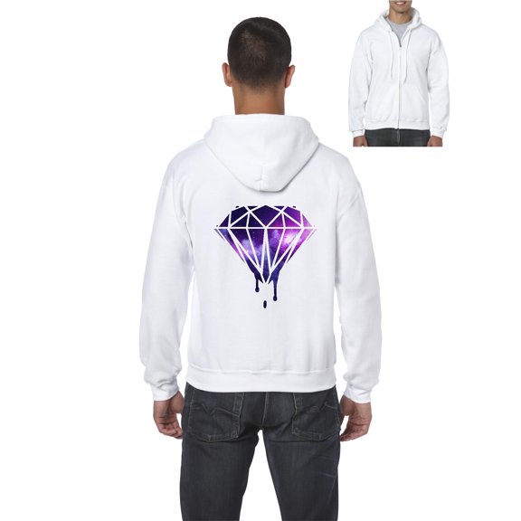 IWPF - Men's Sweatshirt Full-Zip Pullover - Diamond