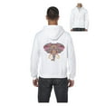 thumbnail image 1 of IWPF - Men's Sweatshirt Full-Zip Pullover - Elephant Mosaic, 1 of 5