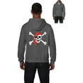 thumbnail image 1 of IWPF - Men's Sweatshirt Full-Zip Pullover - Jolly Roger Skull & Crossbones, 1 of 5